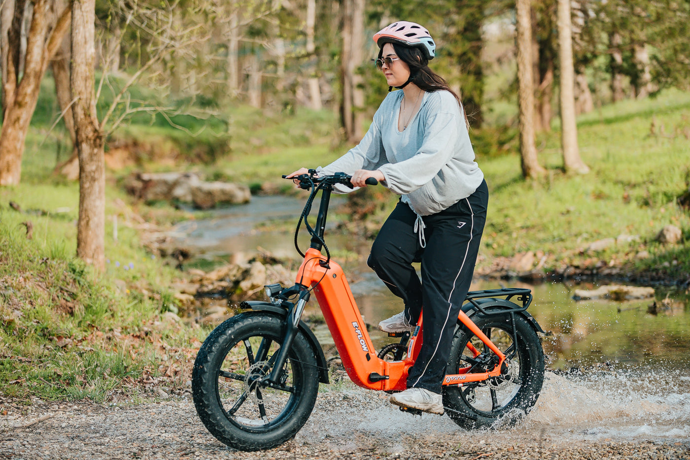 Young Electric Canada | E-Flow 500W Folding eBike | 20'' All-terrain Fat Tire With 48V20Ah BAFANG Battery