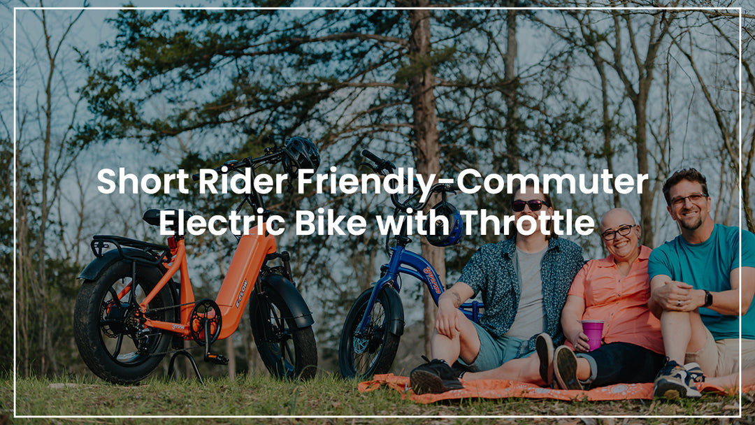 Short Rider Friendly-Commuter Electric Bike with Throttle