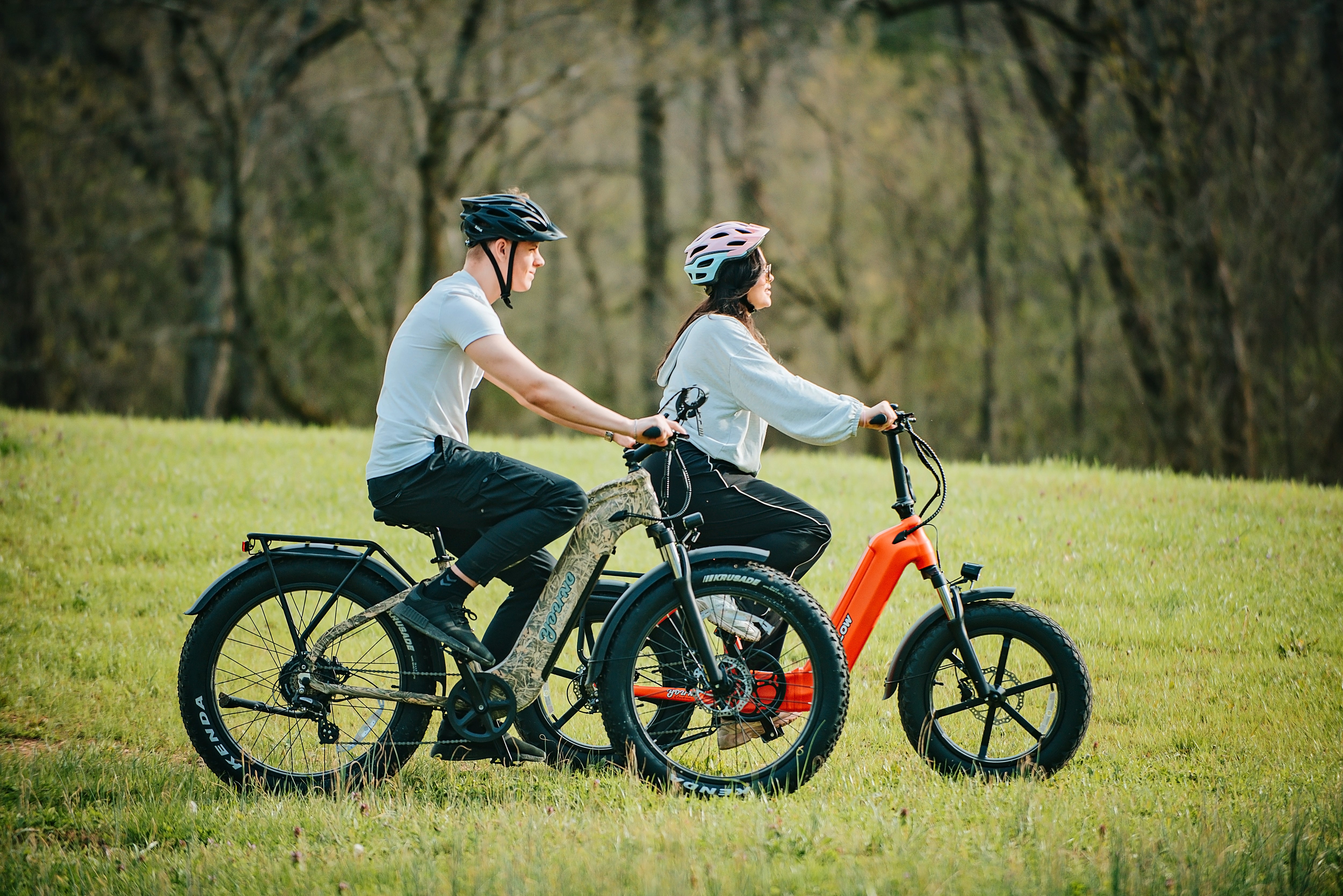 electric bicycle fat tire PostJoy S9 Bike Mickey Mouse Halloween Equipped with a 48V18AH Hiboy P6 Fat Tire Color:Black Camo Print and High Rise Grey