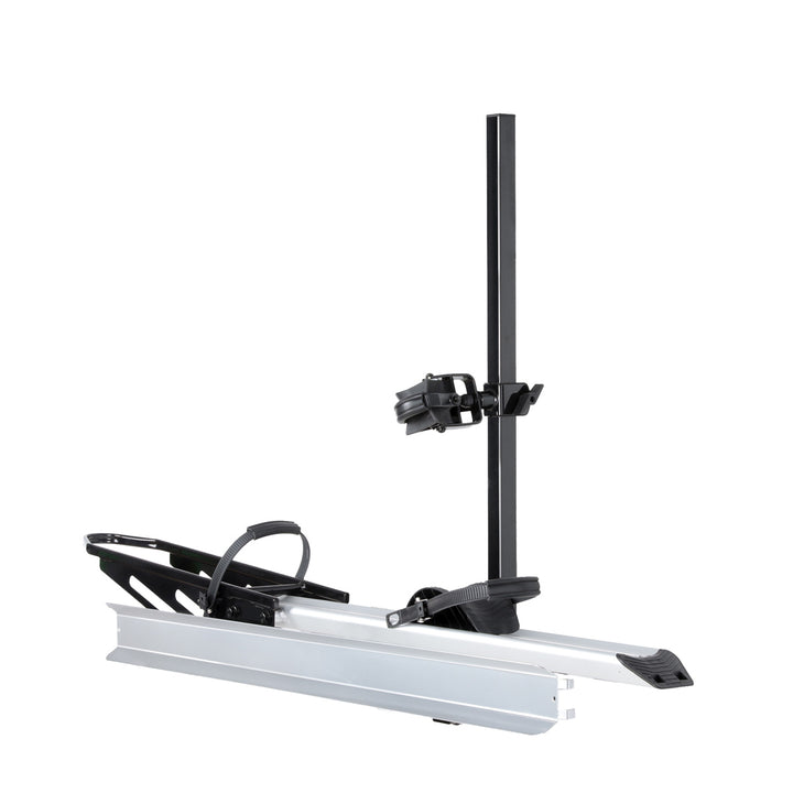 1-Bike Hitch E-bike Rack with Ramp, Lightweight Single Electric Bike Carrier, 100 LBS Capacity, Fits 2'' Receiver
