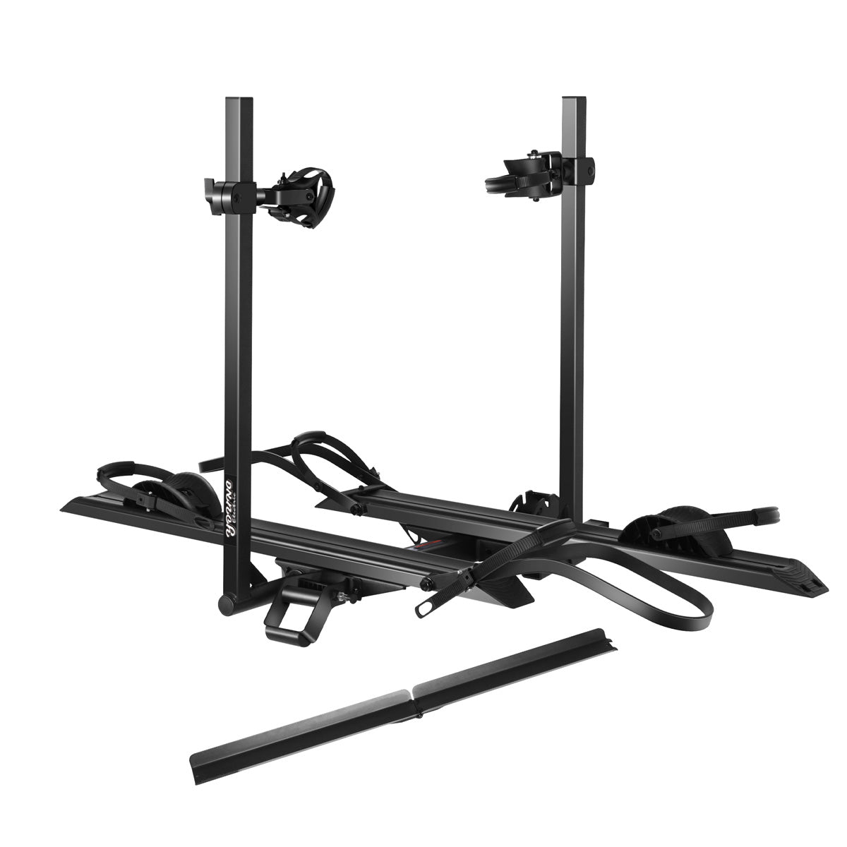 Auto Bike Rack Ramp 2-Bike Hitch Electric Bike Rack with Ramp, Folding Fat Tire E-Bike Car ...