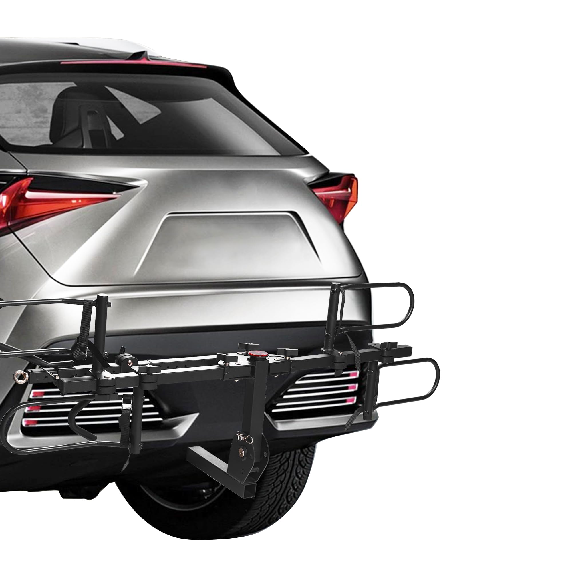 2-Bike Hitch Bike Rack, Folding Fat Tire Bike Carrier, 200 LBS, 2'' Receiver