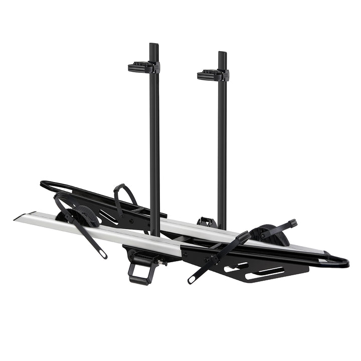 2-Bike E-bike Hitch Rack, EZ-FOLD Fat Tire Electric Bike Carrier, 200 LBS Capacity, Fits 2'' Receiver