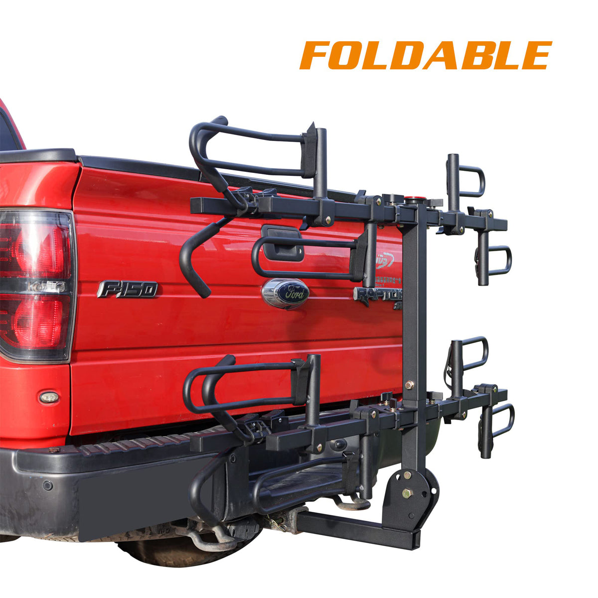 4-Bike Hitch Bike Rack, Folding Bike Carrier, 160 LBS Capacity, Fits 2