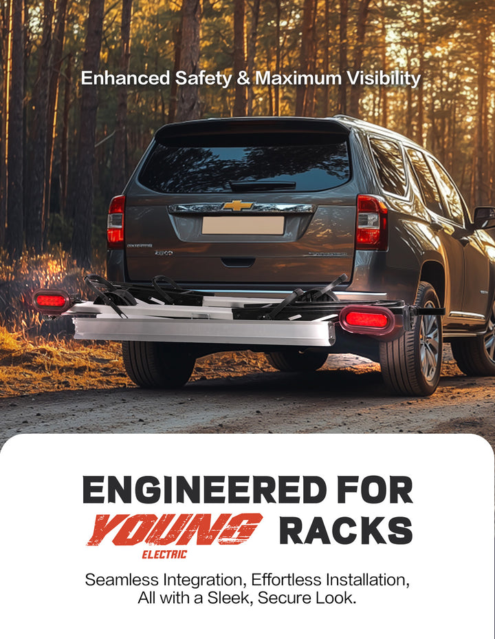 Bike Rack Brake Light & Plate Kit
