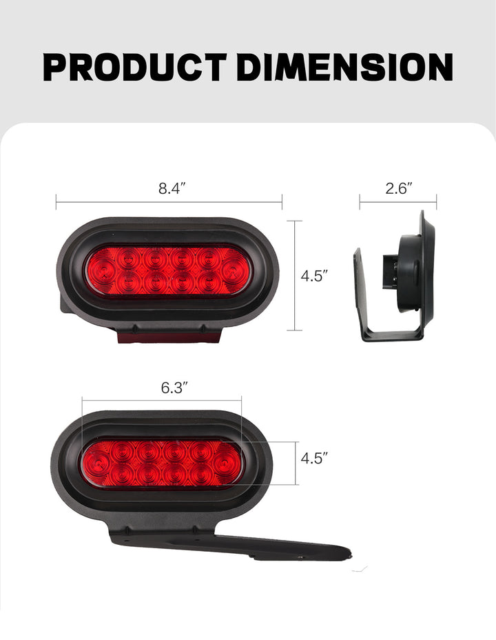 Bike Rack Brake Light & Plate Kit