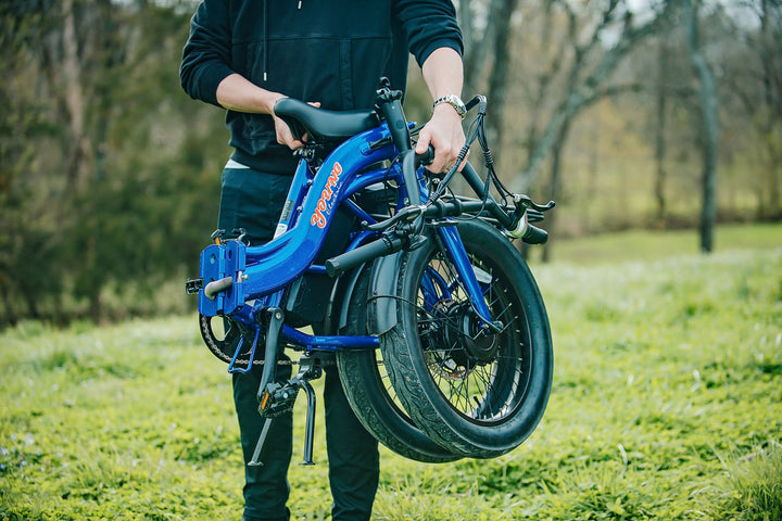 Young Electric E-Urban 500W Lightweight Folding eBike | 20'' All-terrain Fat Tire With 480Wh LG Battery | Internal Gear Hub