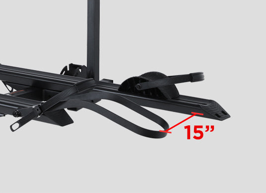 2-Bike Hitch Electric Bike Rack with Ramp, Folding Fat Tire E-Bike Car ...