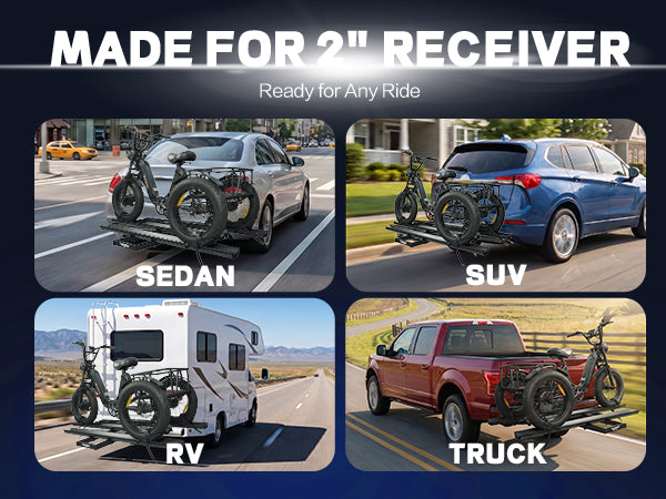 Etrike Hitch Rack — 200lbs Capacity, 2