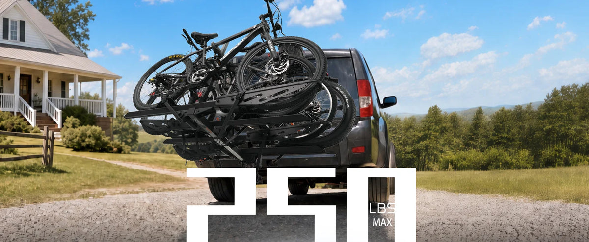 Fcbc Rack 2+2 Add-On Hitch E-bike Rack, Expandable 4-Bike Carrier, 250 LBS Capac ...