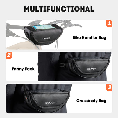 CRAVOT Multifunctional Handlebar Bag