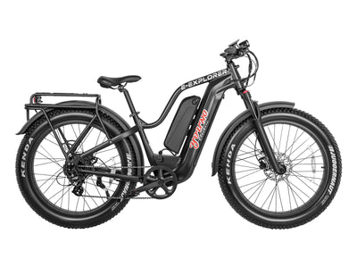 Young Electric E-Explorer 1000W Long Range Electric Hunting Bike | Optional Dual Battery | Up To 28 MPH | 26'' Fat Tire