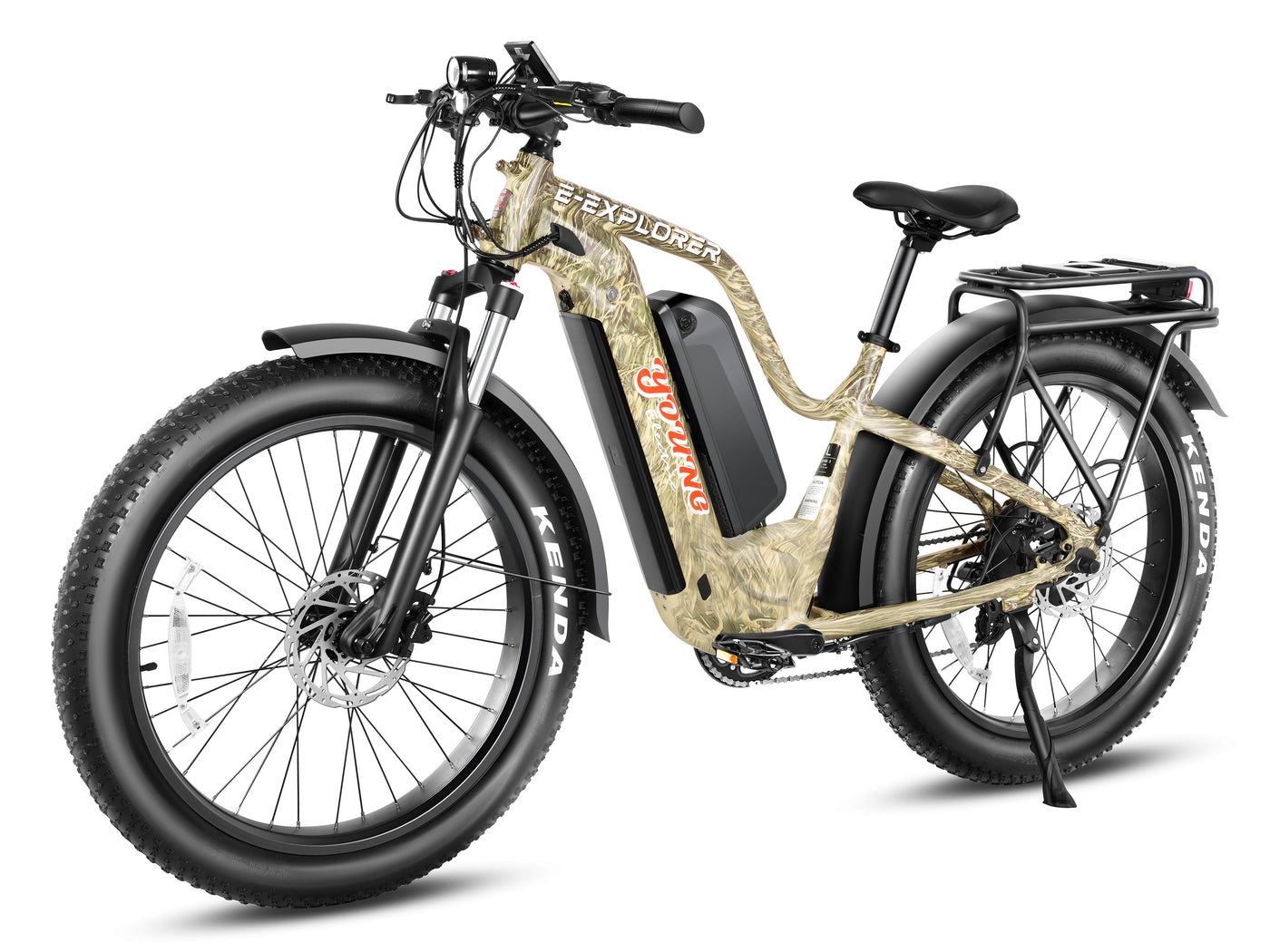 Young Electric E-Explorer 1000W Long Range Electric Hunting Bike | Optional Dual Battery | Up To 28 MPH | 26'' Fat Tire