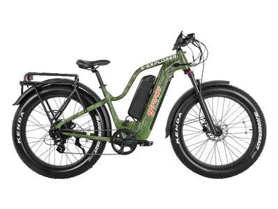 Young Electric E-Explorer 1000W Long Range Electric Hunting Bike | Optional Dual Battery | Up To 28 MPH | 26'' Fat Tire