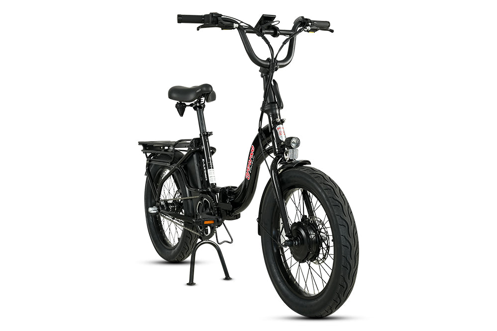 Young Electric E-Urban 500W Lightweight Folding eBike | 20'' All-terrain Fat Tire With 480Wh LG Battery | Internal Gear Hub