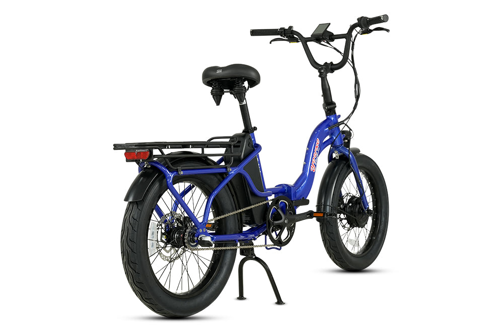 Young Electric E-Urban 500W Lightweight Folding eBike | 20'' All-terrain Fat Tire With 480Wh LG Battery | Internal Gear Hub