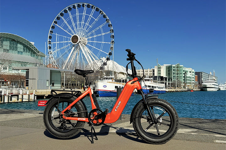 Young Electric E-Flow 750W Folding eBike | 20'' All-terrain Fat Tire With 48V20Ah BAFANG Battery, Up to 90 Miles, 28 MPH