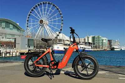 Young Electric Canada | E-Flow 500W Folding eBike | 20'' All-terrain Fat Tire With 48V20Ah BAFANG Battery
