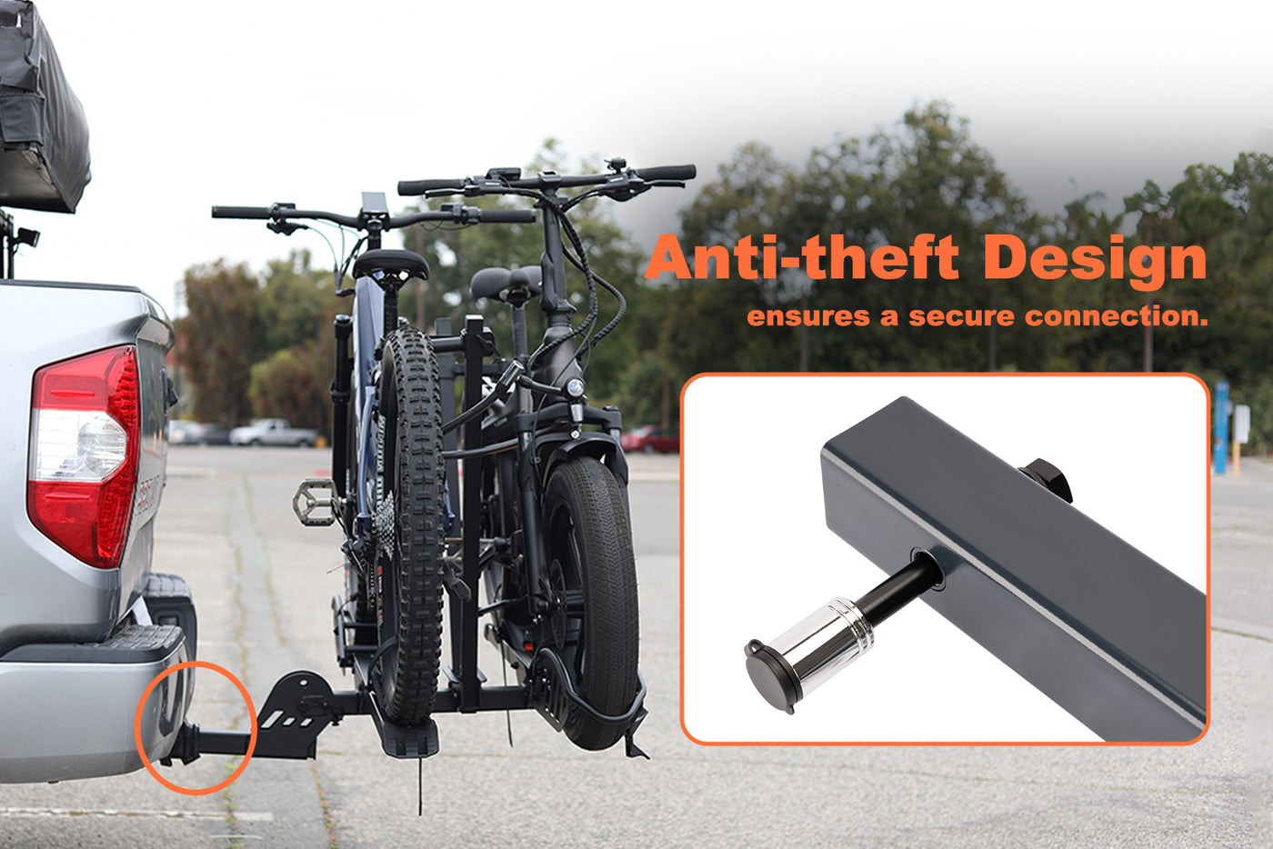 Lockable hitch bike rack sale