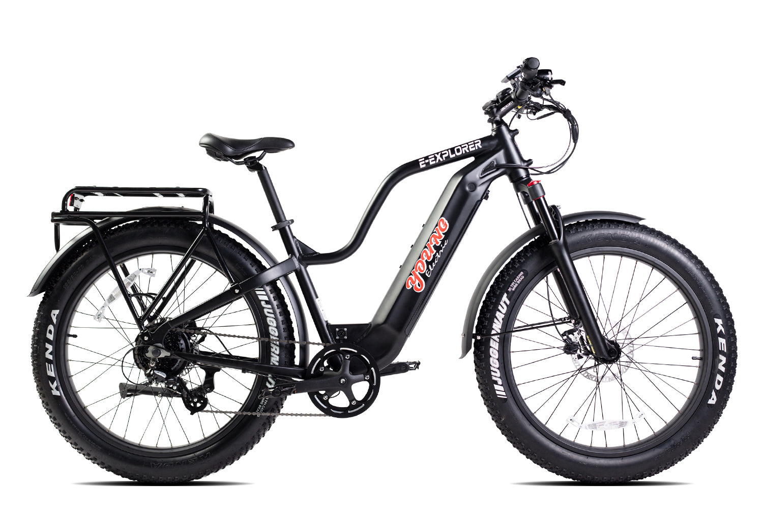 E-Explorer 1000W Long Range Electric Hunting Bike with Fat Tires ...